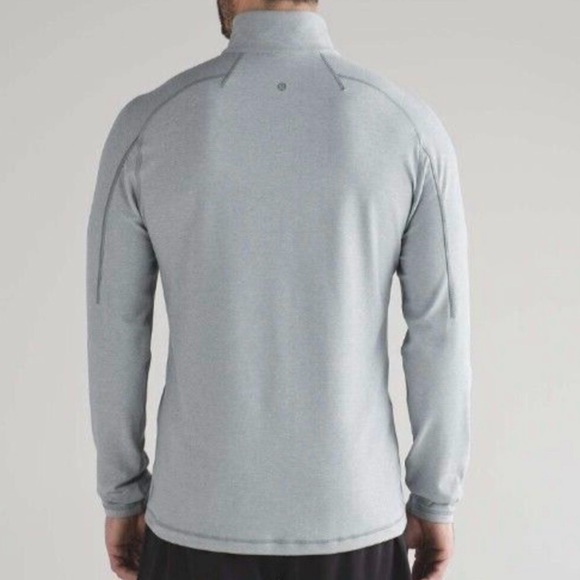 Lululemon Surge Warm 1/4 Quarter Zip Pullover Silver Heathered Mercury Small - Picture 2 of 9